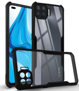 Oppo F17 Pro Back Cover (Silicone Border)