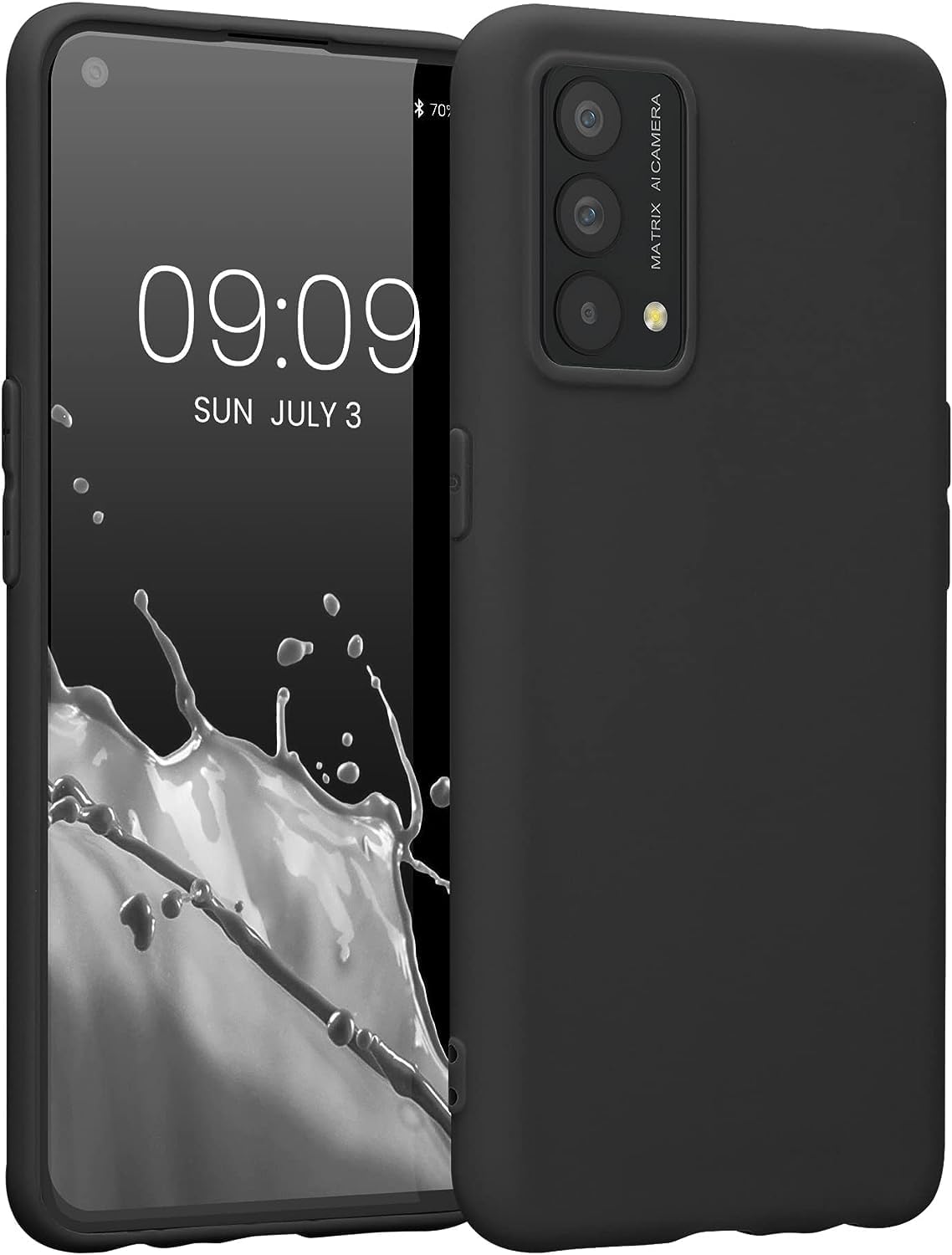 Realme Narzo 30 5G ( Black Silicone Cover)