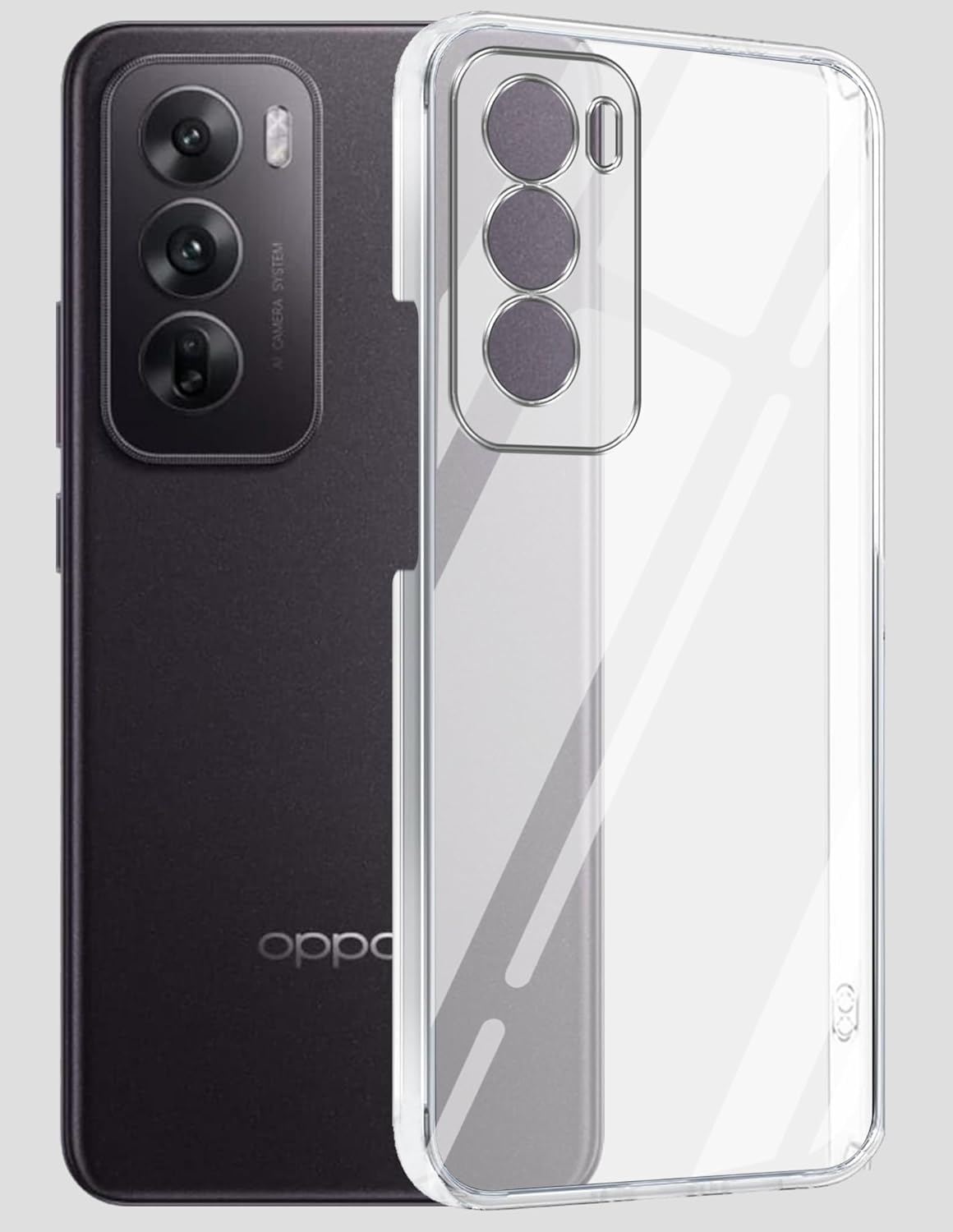 Oppo Reno 12 (Lifetime Anti-Yellow Clear Back Cover)