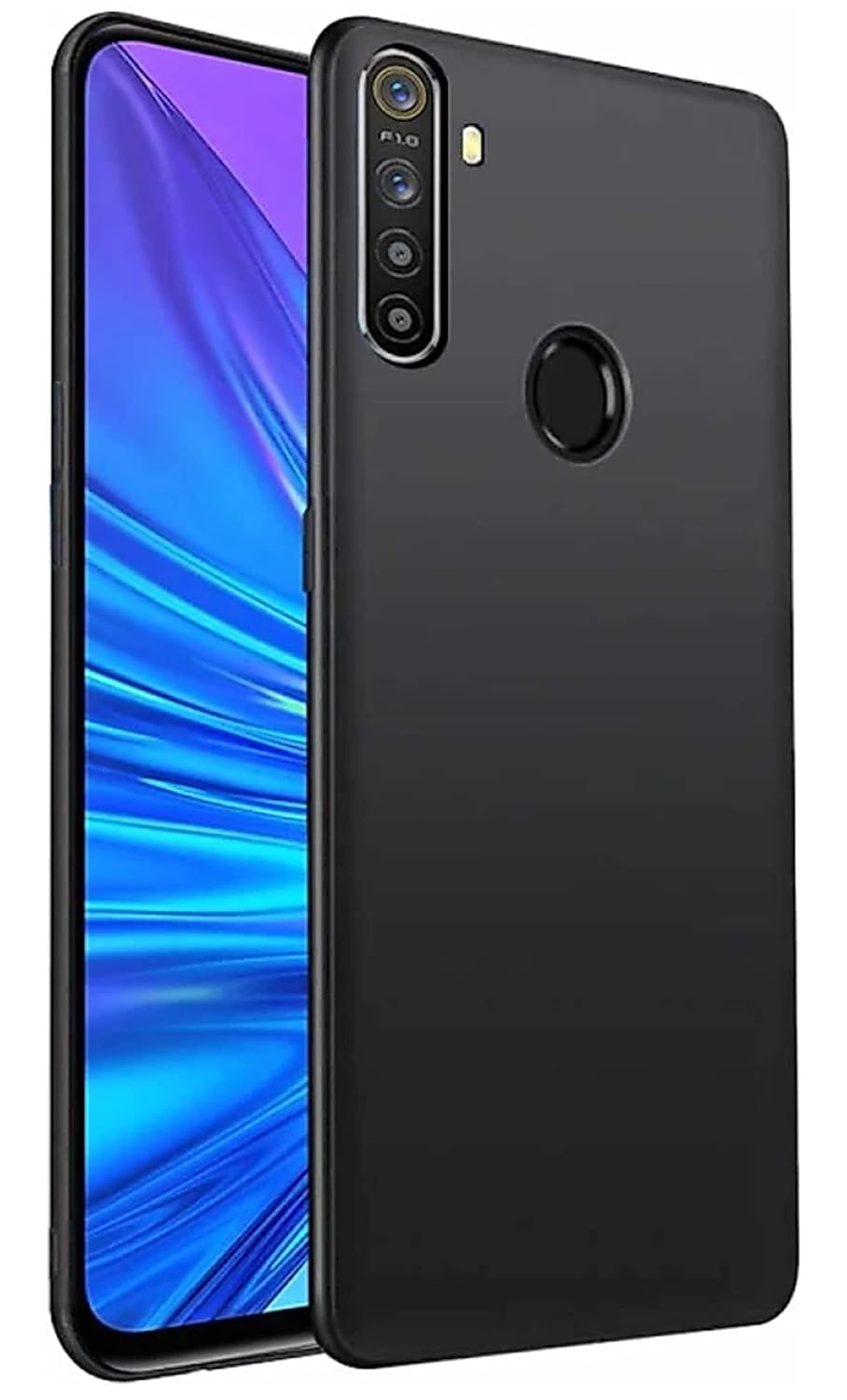 Realme Narzo 10 ( Black Silicone Cover)