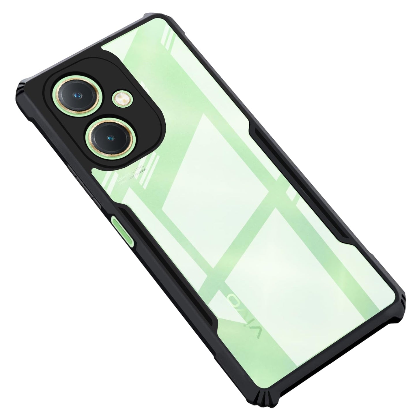 Vivo Y27 Back Cover (Black Bumper)