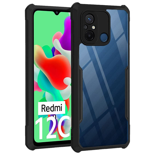Redmi 12C Back Cover (Black Bumper)