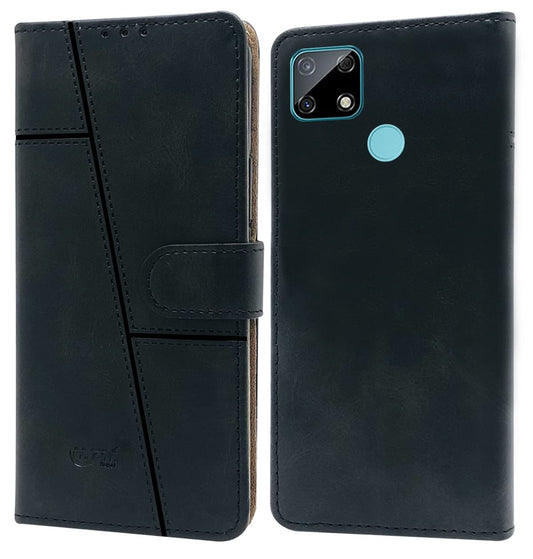 Realme C25/C25s Flip Case Cover ( Black )