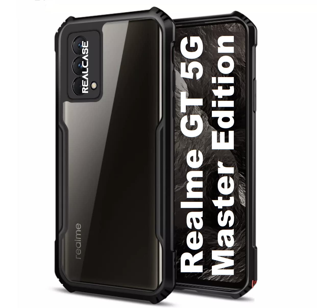 Realme GT Master Edition Back Cover (Black Bumper)