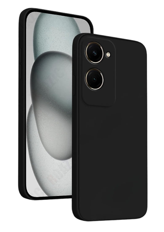 Vivo Y18/Y18e ( Black Silicone Cover)