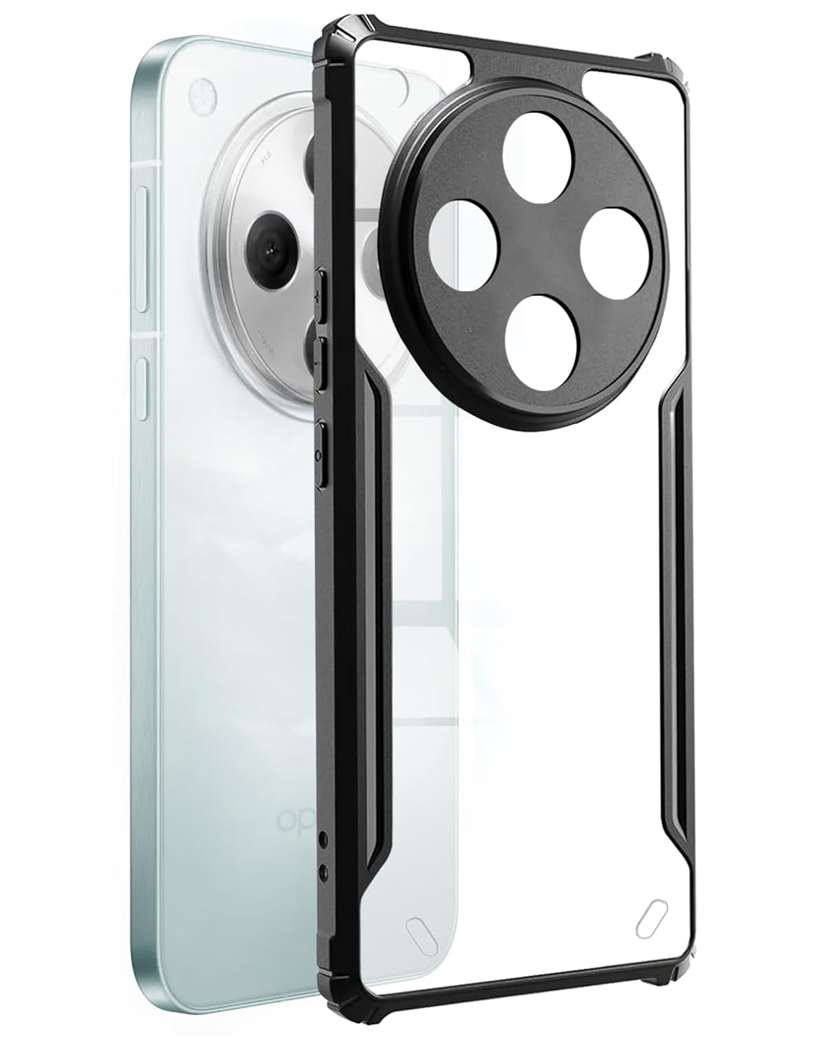 Oppo Find X8 5G Back Cover (Black Bumper)
