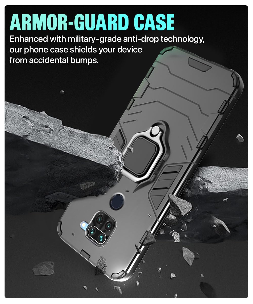 Hybrid Rugged Armor Kickstand Case for Redmi Note 9