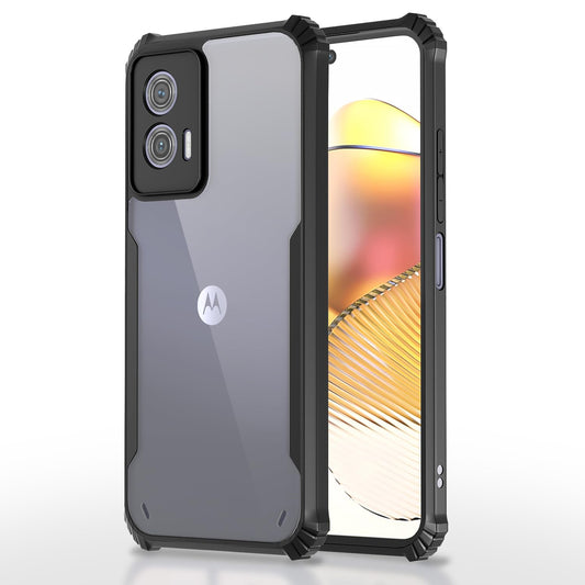 Moto Edge 73 5g Back Cover (Black Bumper)