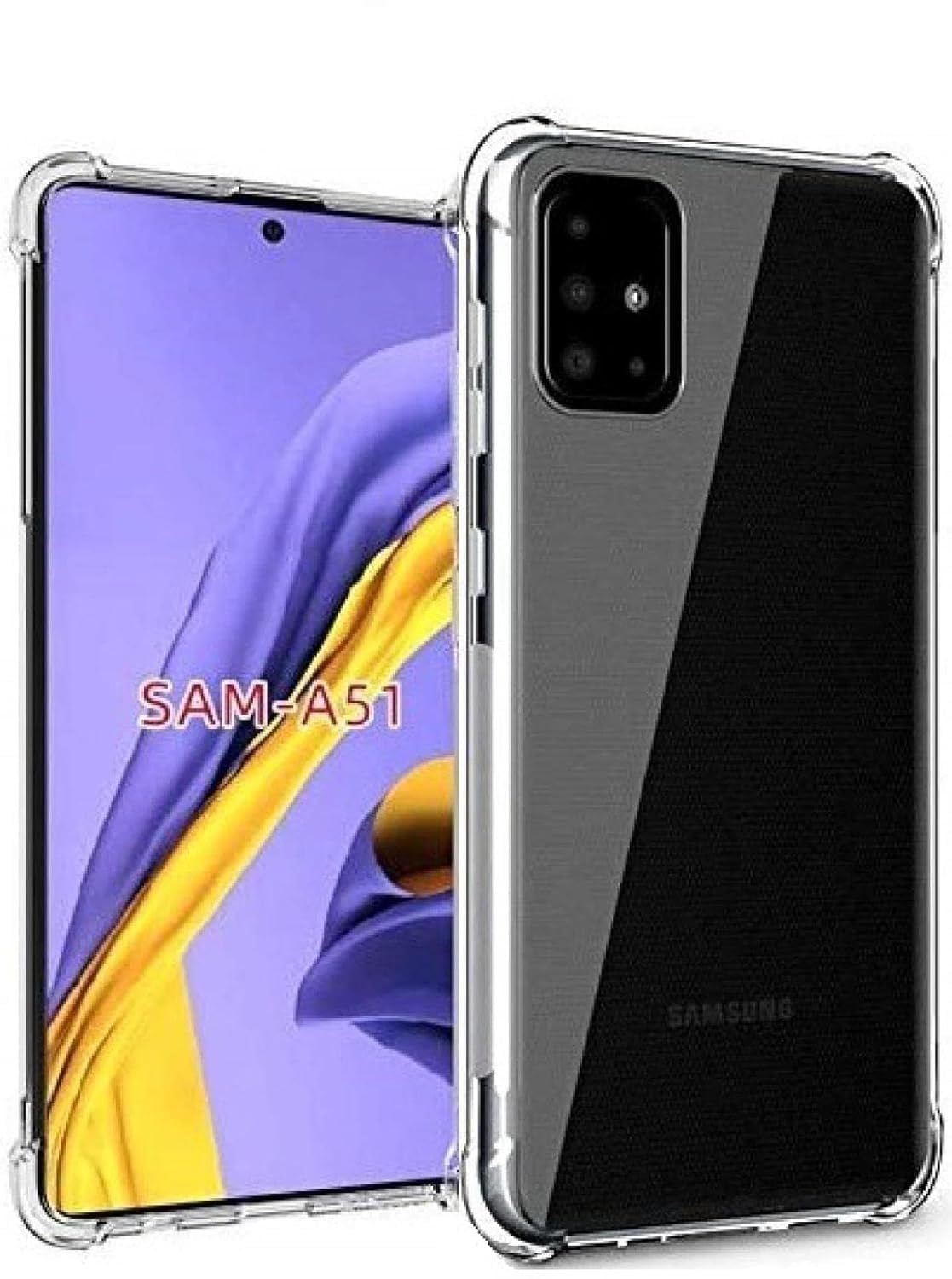 Samsung A51 (Lifetime Anti-Yellow Clear Back Cover)