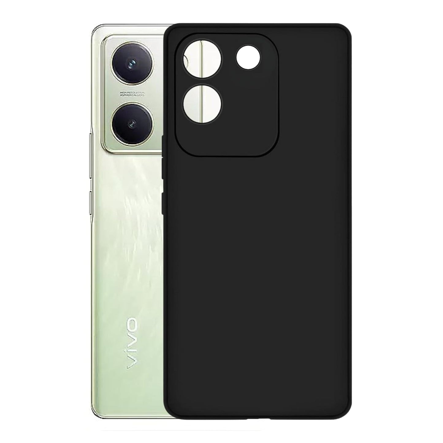 Vivo Y 200 Pro 5G/ Y300 Plus 5G ( Black Silicone Cover)