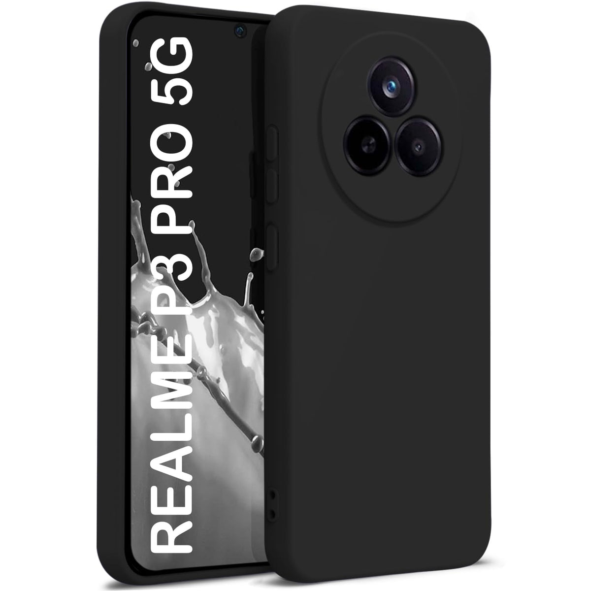 Realme Narzo 80 Pro ( Black Silicone Cover)