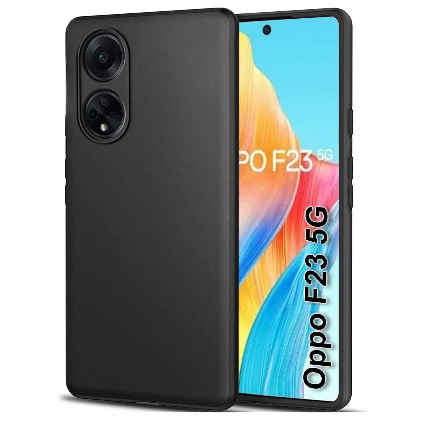 Oppo F23 5G ( Black Silicone Cover)