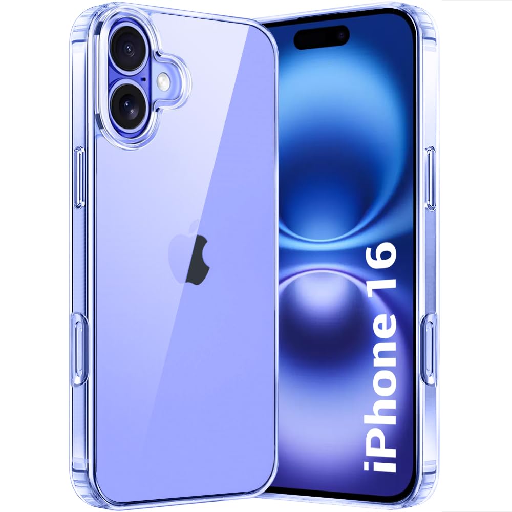 Apple iphone 16 plus Back Cover (Transparent)
