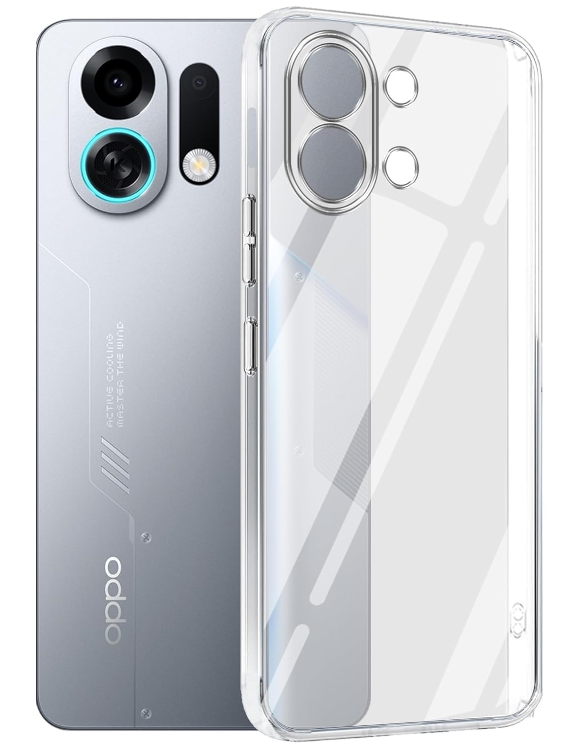 Oppo K13 Turbo (Lifetime Anti-Yellow Clear Back Cover)