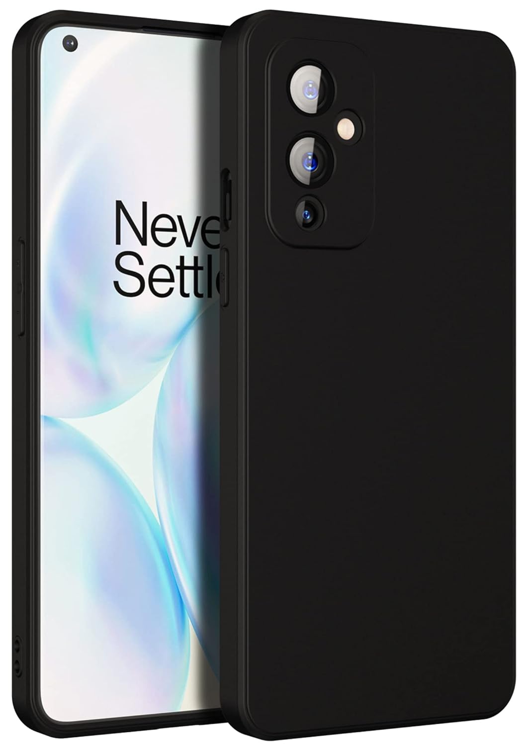OnePlus 9  ( Black Silicone Cover)