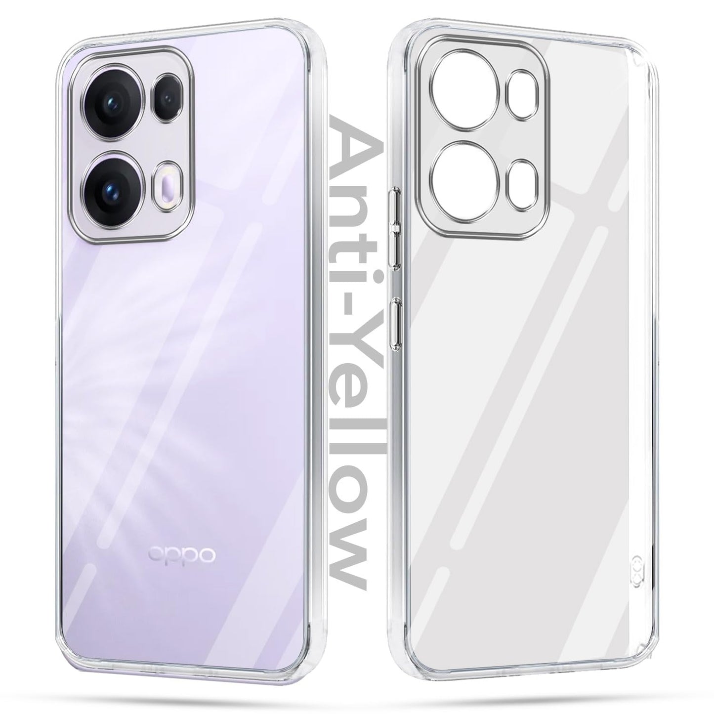 Oppo Reno 13 Pro 5G (Lifetime Anti-Yellow Clear Back Cover)