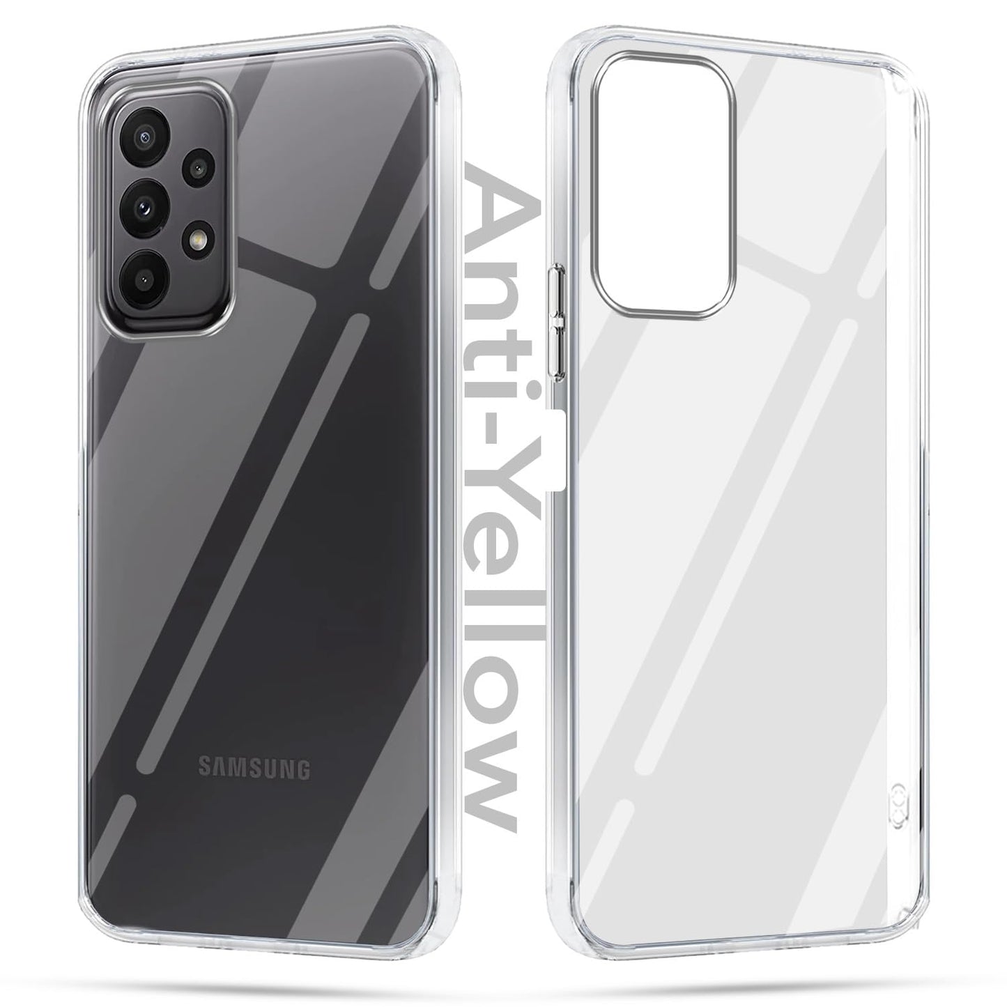 Samsung A23 5G (Lifetime Anti-Yellow Clear Back Cover)