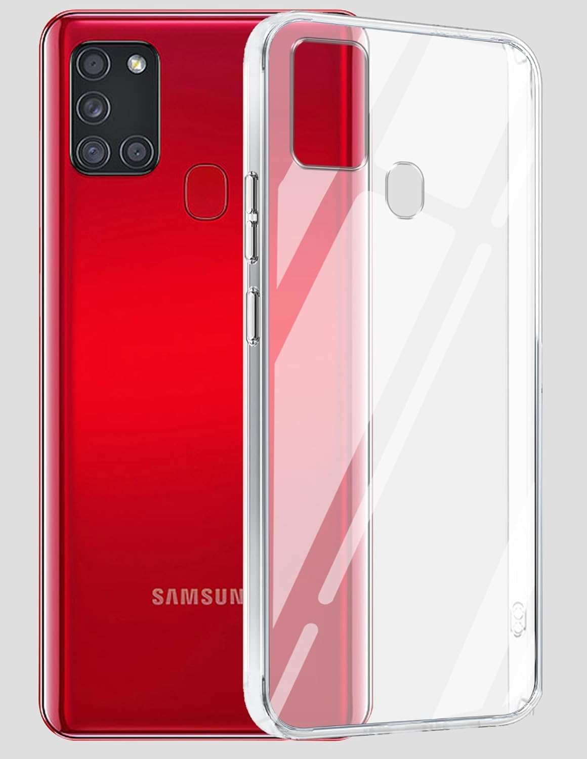 Samsung A21s (Lifetime Anti-Yellow Clear Back Cover)