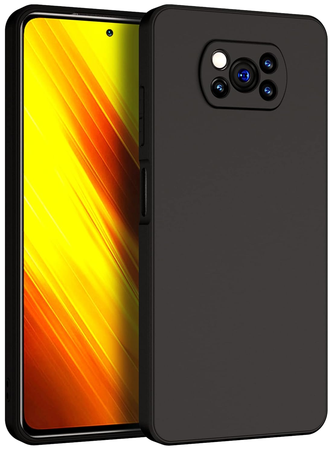 Poco X3 / X3 Pro (Black Silicone Cover)