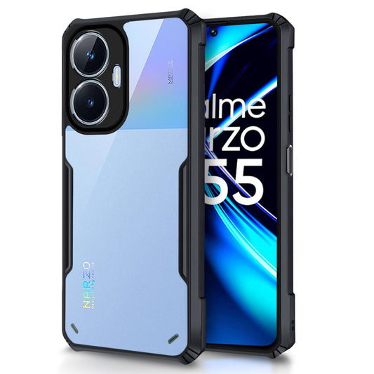 Realme C55/N55 Back Cover (Black Bumper)