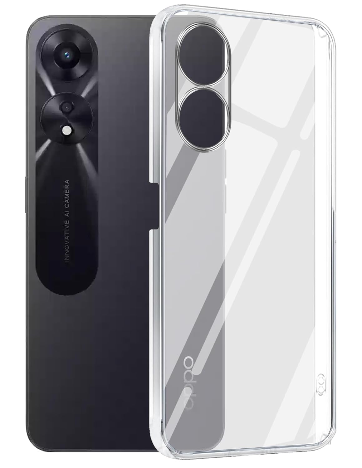 Oppo A78 5G  (Lifetime Anti-Yellow Clear Back Cover)