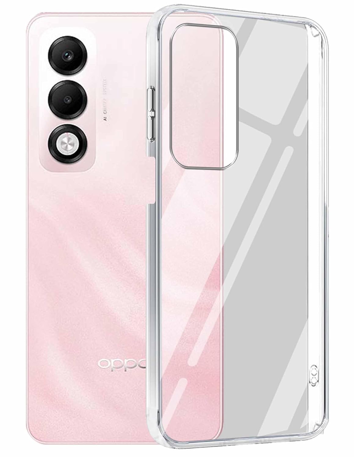 Oppo K13X  (Lifetime Anti-Yellow Clear Back Cover)