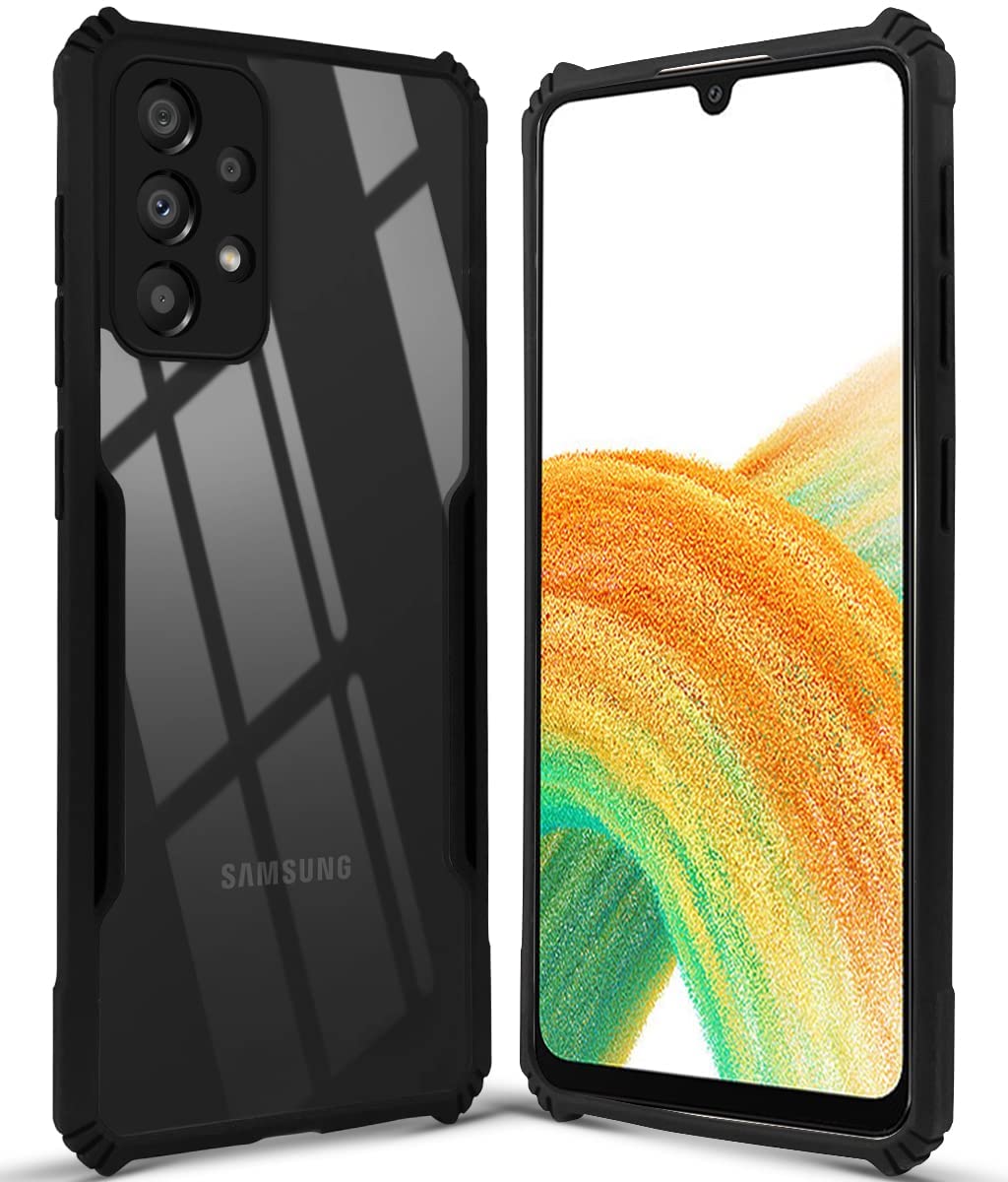 Samsung A33 5G Back Cover (Black Bumper)