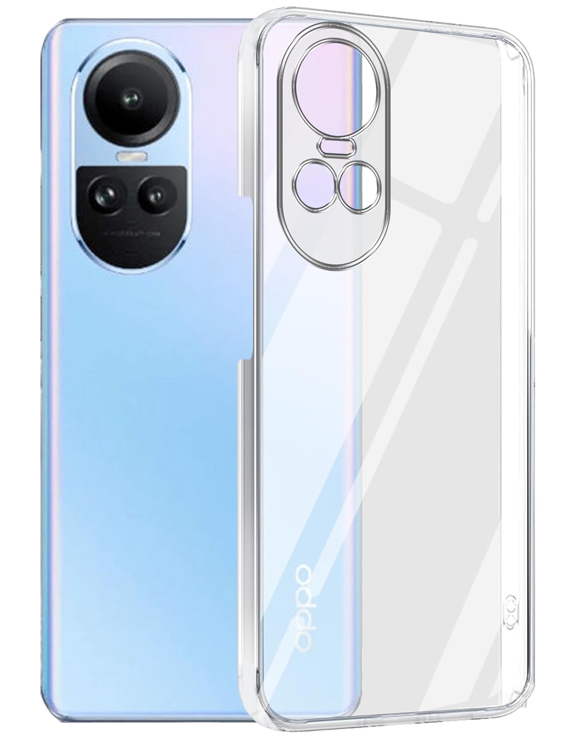 Oppo Reno 10 5G (Lifetime Anti-Yellow Clear Back Cover)
