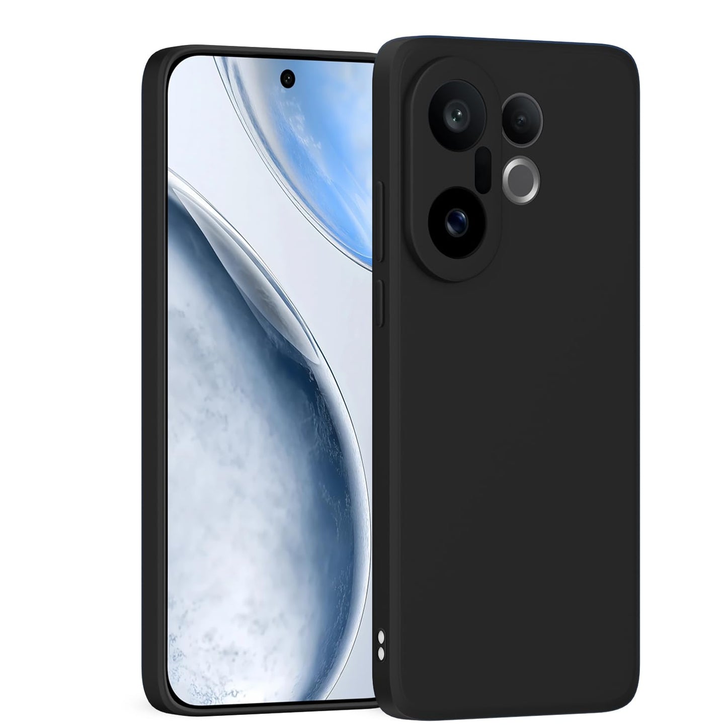Vivo X200 FE 5G ( Black Silicone Cover)