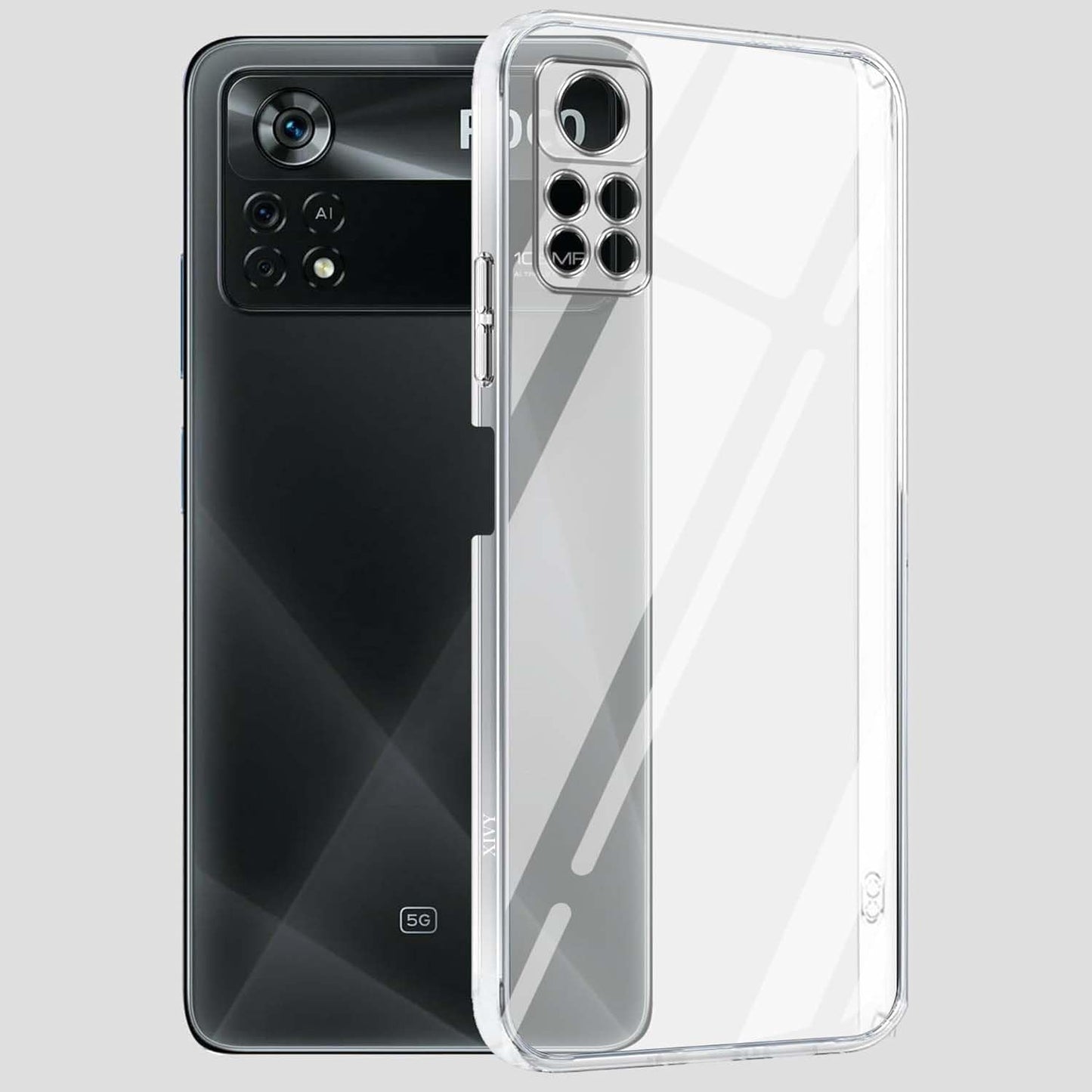 Poco X4 Pro 5G ( Lifetime Anti-Yellow Clear Back Cover)