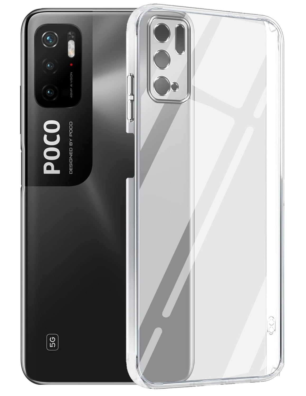 Poco M3 Pro 5G ( Lifetime Anti-Yellow Clear Back Cover)