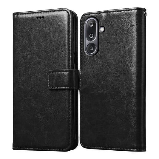 Samsung M36 5G Flip Case Cover ( Black )