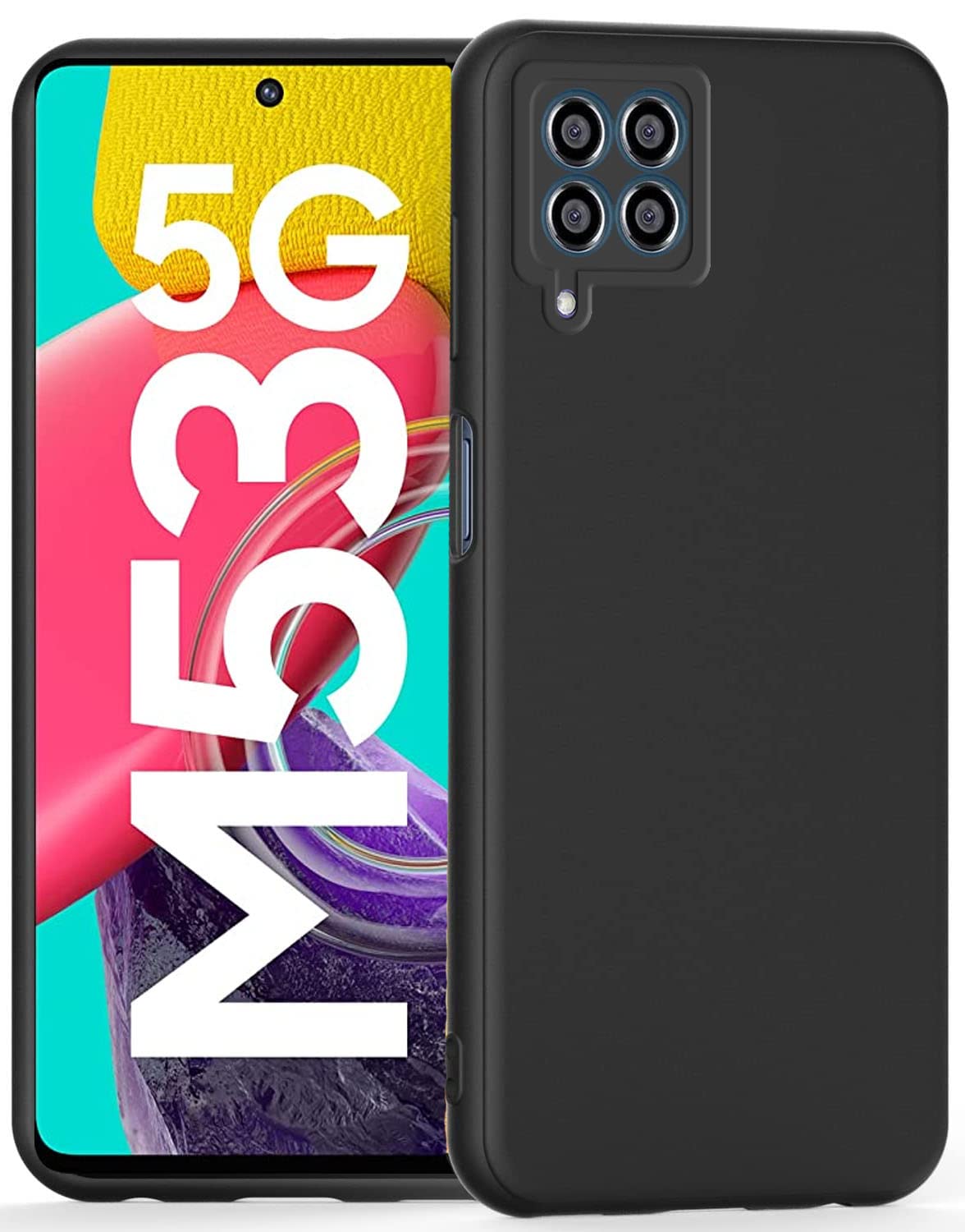 Matte Finish Silicone Cover for Samsung M53 5G