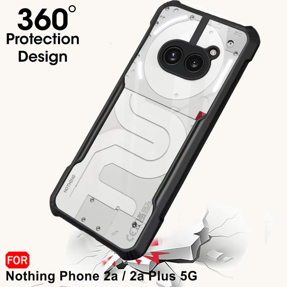 Nothing phone (2a)  Back Cover (Black Bumper)