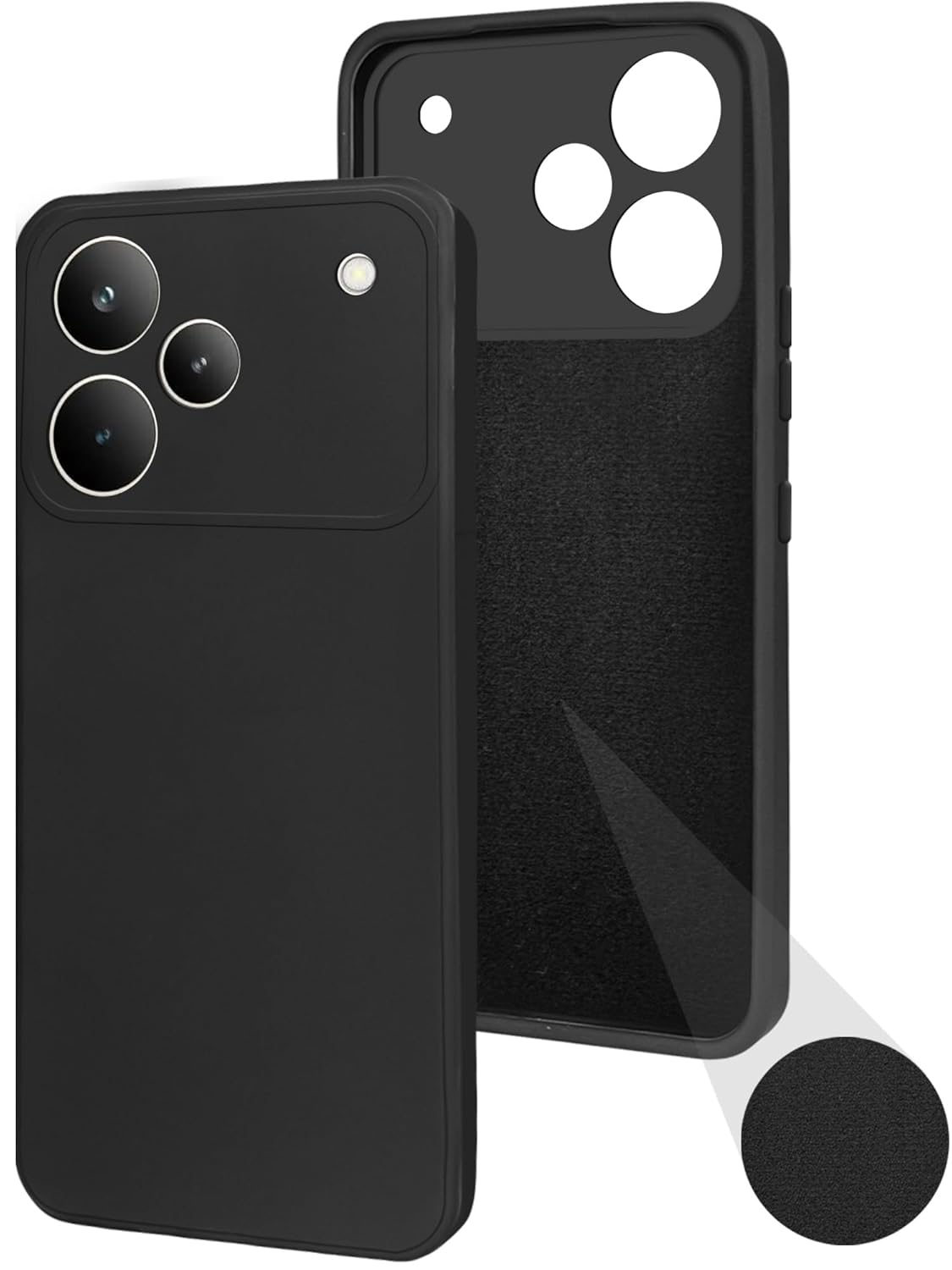 Realme P4 Pro ( Black Silicone Cover)
