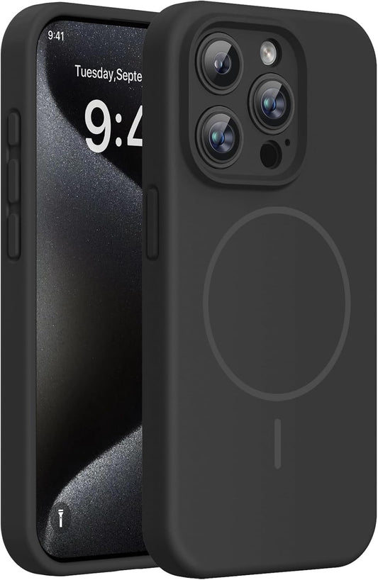 Miracase Silicone & Magnetic for iPhone 15 Pro Case