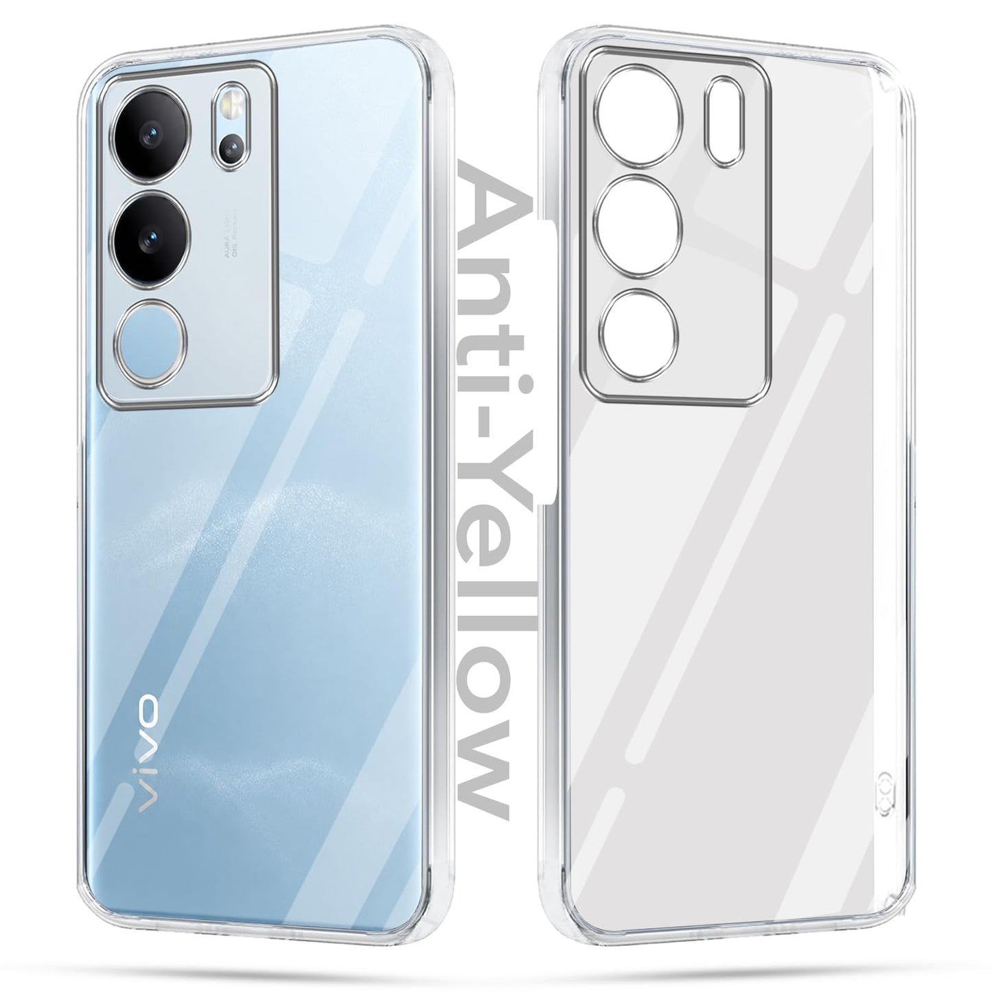 Vivo V29/V29 Pro (Lifetime Anti-Yellow Clear Back Cover)