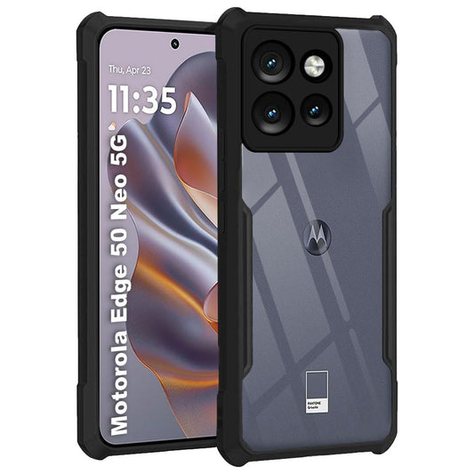 Moto Edge 50 Neo  Back Cover (Black Bumper)