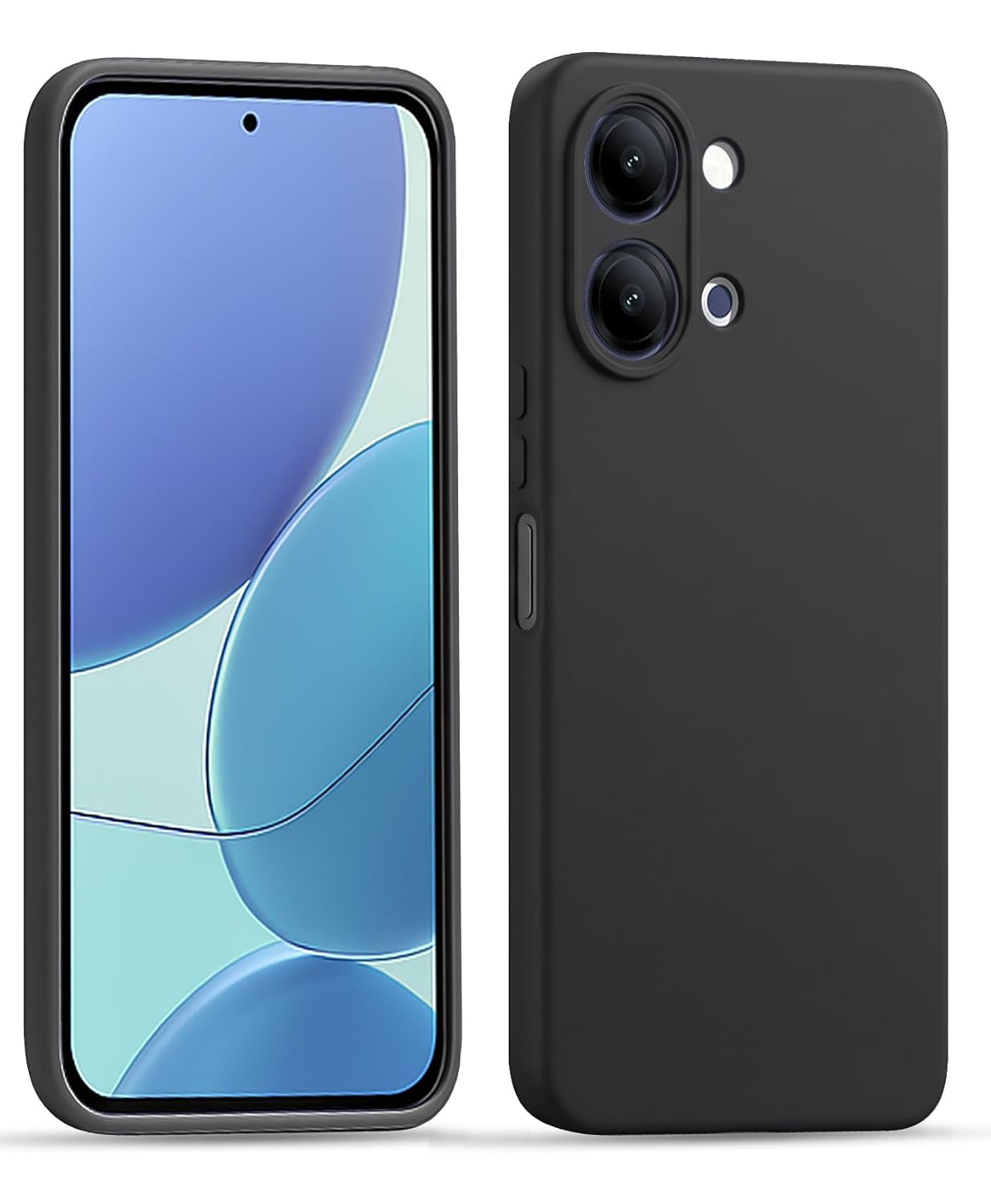 Vivo Y11 5G ( Black Silicone Cover)