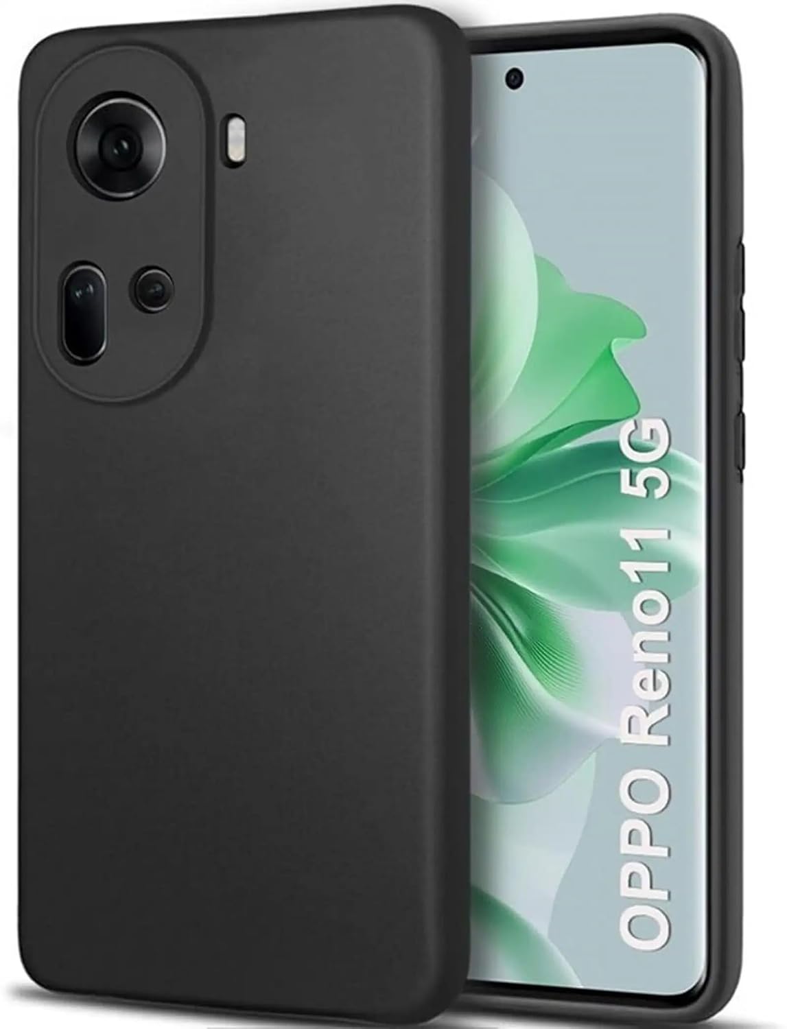 Oppo Reno 11 5G ( Black Silicone Cover)