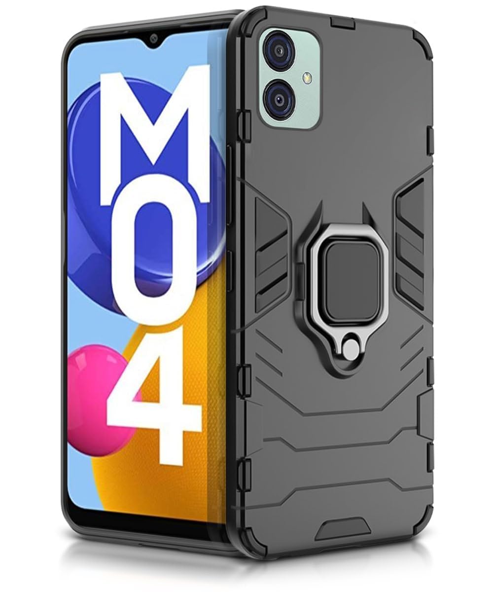 For Samsung F04 Back Cover Case Hybrid Armor |Ring Holder Kickstand