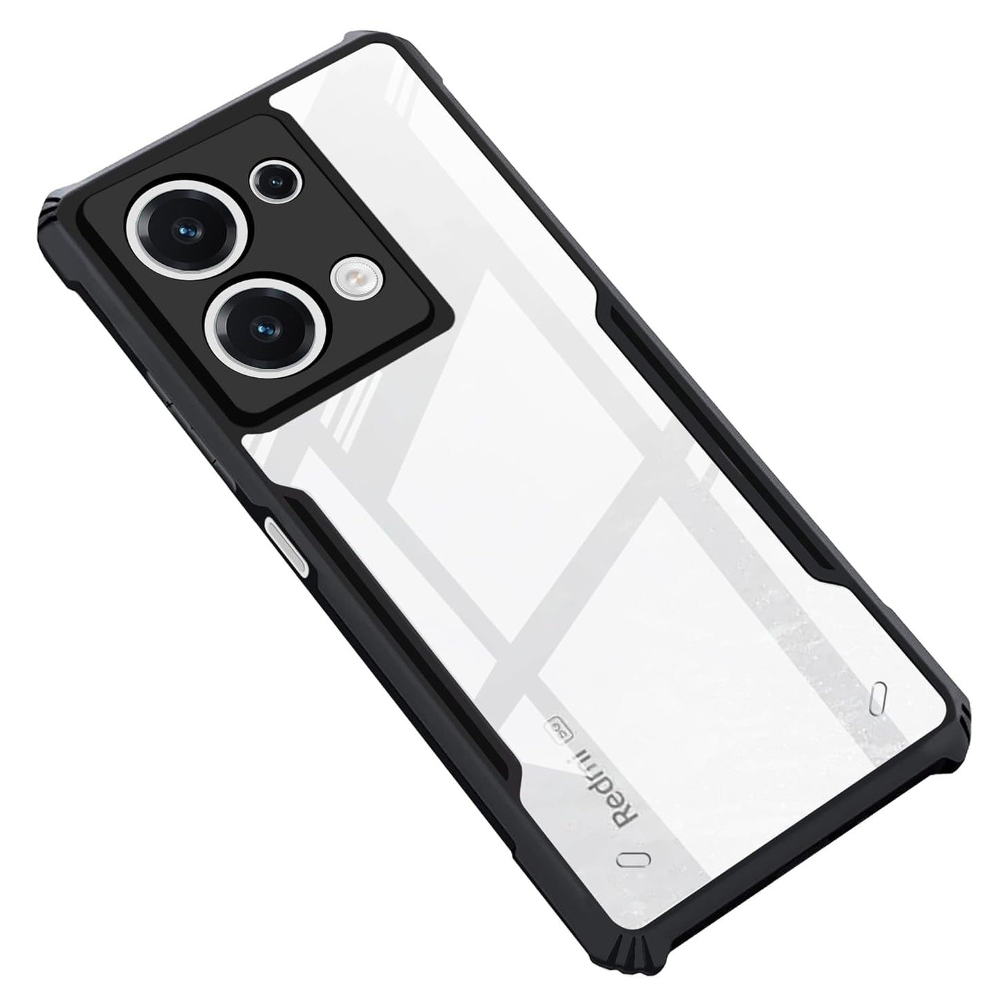 Redmi Note 13 (4G) Back Cover (Black Bumper)