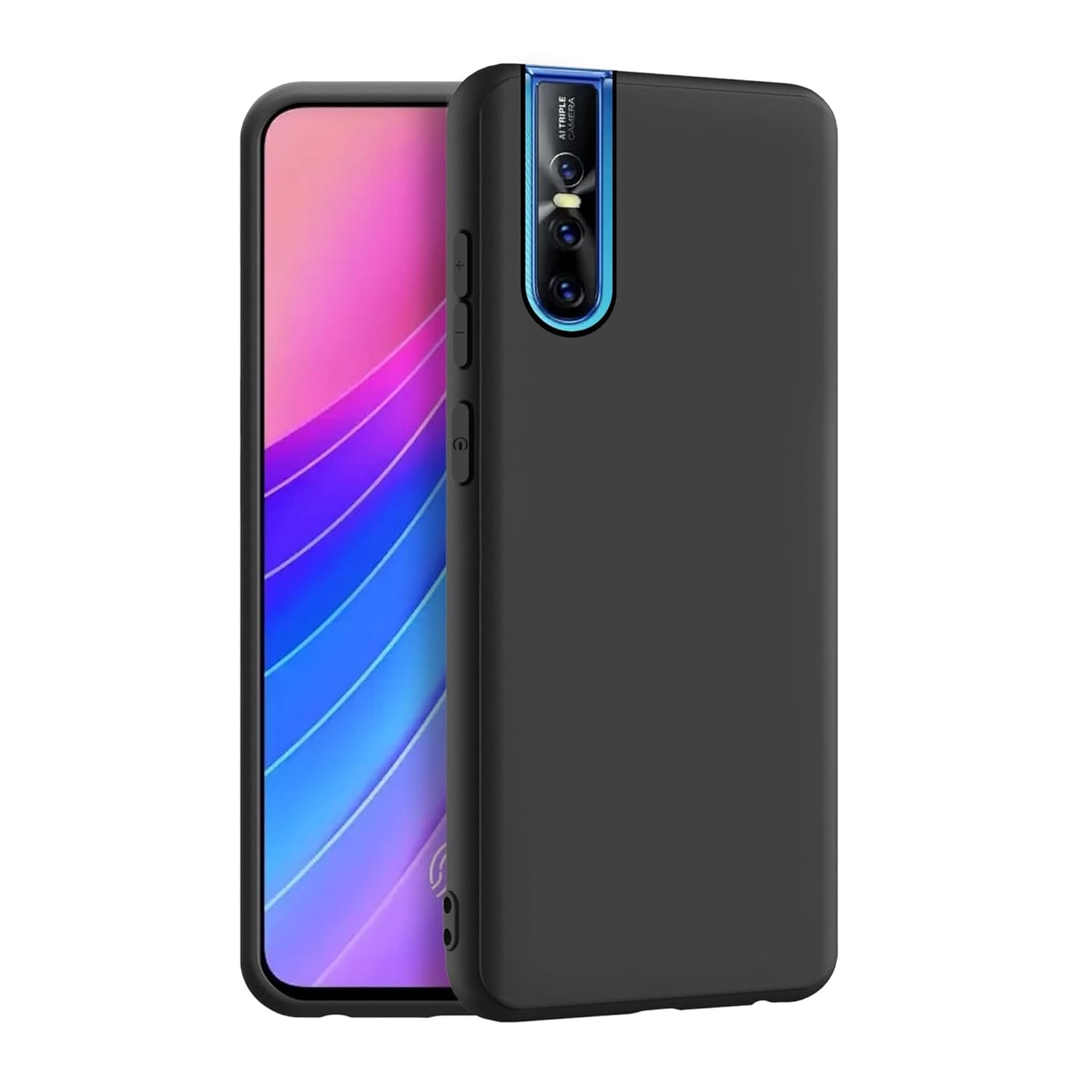 Vivo V15 Pro ( Black Silicone Cover)