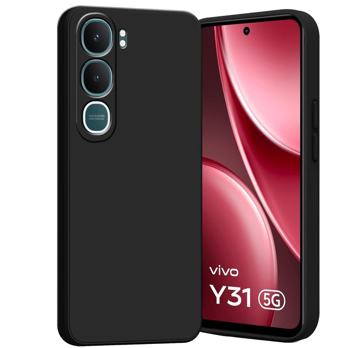 Vivo Y31 2025 ( Black Silicone Cover)