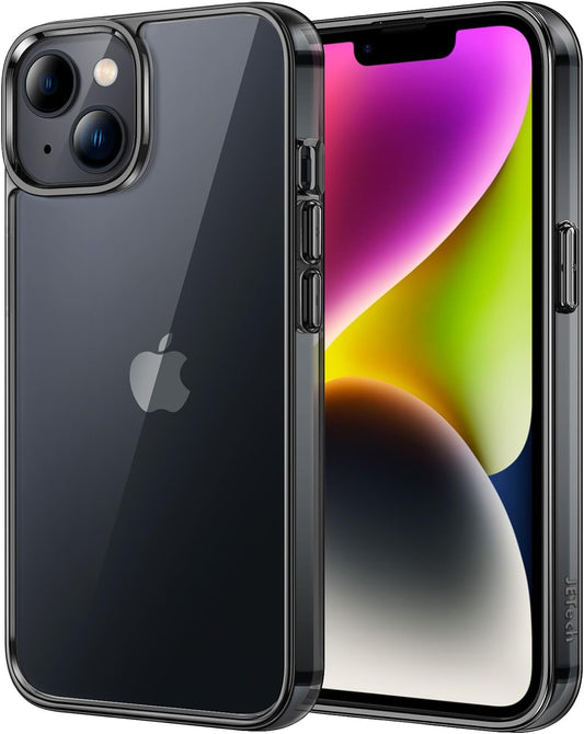 iPhone 14 Plus Hard Clear Back Silicone Edge Four Corner Airbags Phone Cover