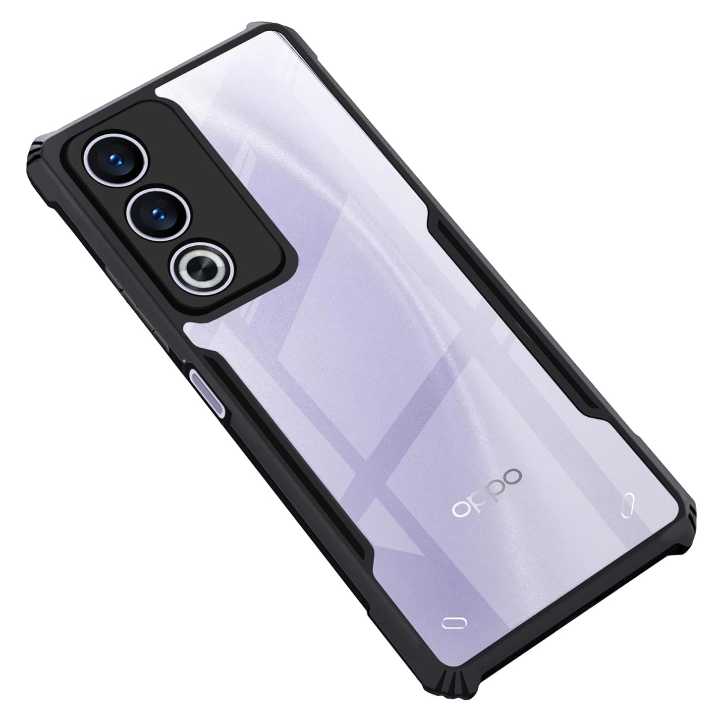 Oppo A3  Pro Back Cover (Black Bumper)