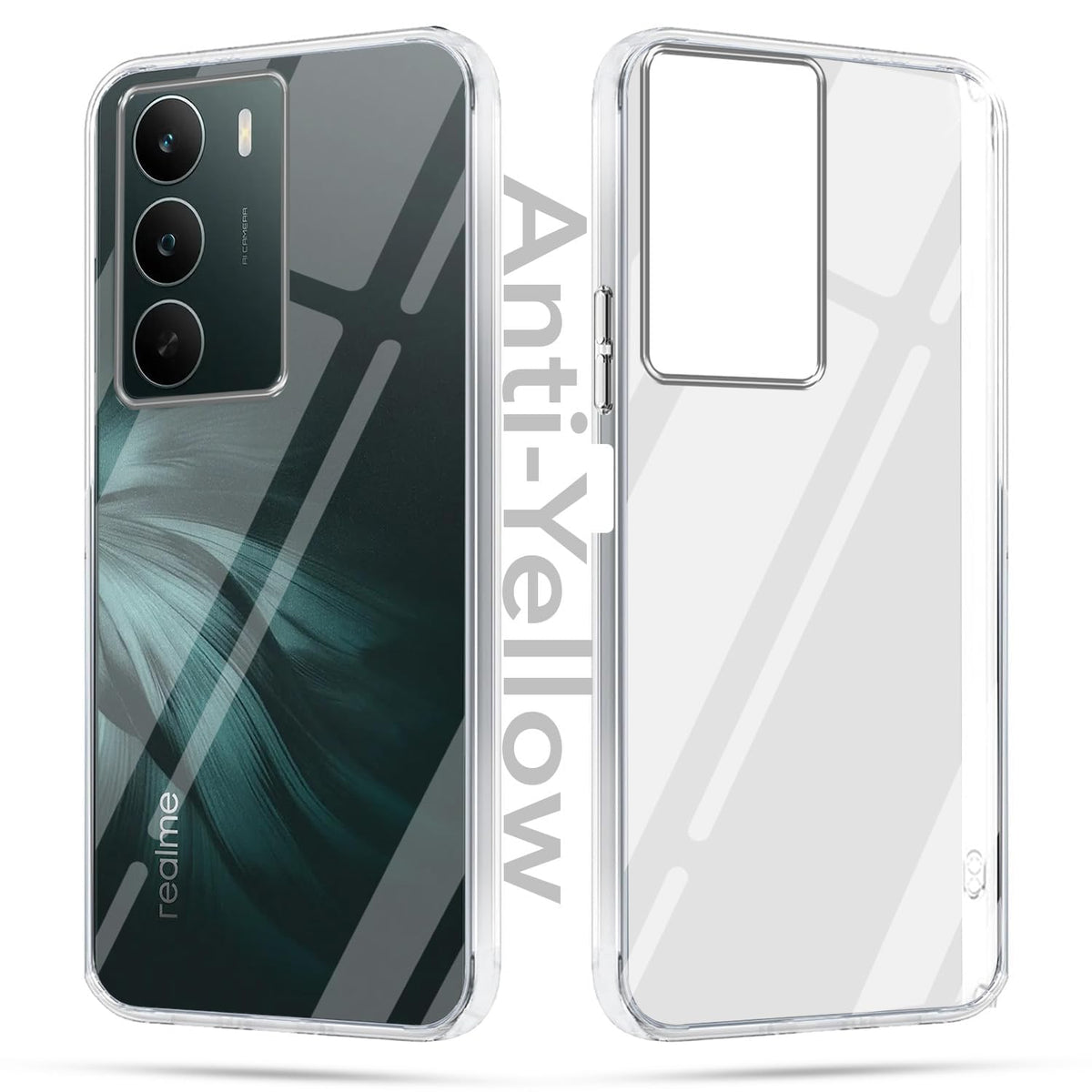 Realme P3 Lite (Lifetime Anti-Yellow Clear Back Cover)