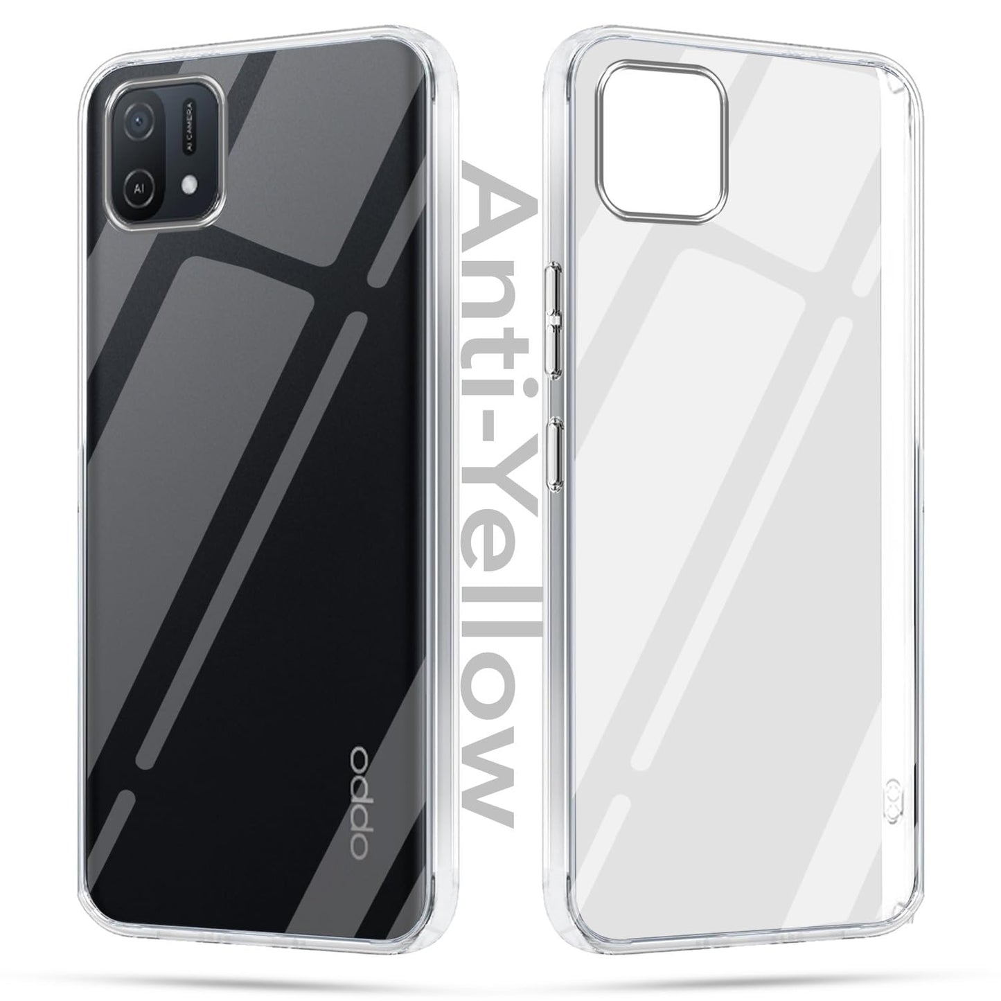 Oppo A16E/ A16K (Lifetime Anti-Yellow Clear Back Cover)