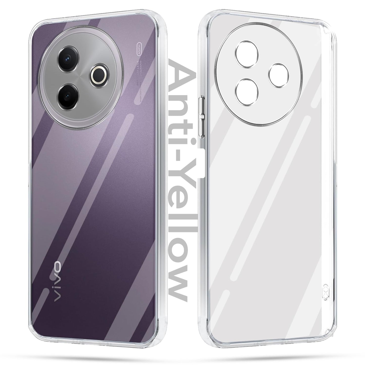 Vivo Y39 5G (Lifetime Anti-Yellow Clear Back Cover)