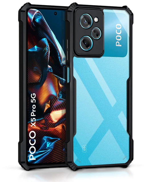 Poco X5 Pro 5G Back Cover (Black Bumper)